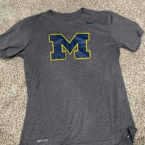 dark grey Michigan tshirt